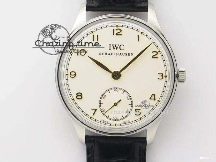 MIROTIME 0731 Compact Portuguese IW545409 RG ZF 1:1 Best Edition White Dial On Brown Leather Strap A 7336